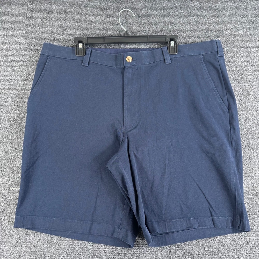 Club Room Chino‎ Shorts Mens 38W 38 Navy Blue 4-Way Stretch 9 Inch Inseam NWT